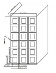 SnapVend 18-Door Locker Standard Size Bays